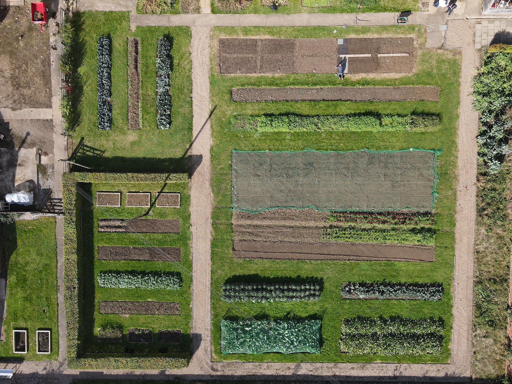 Walled Garden aerial shot