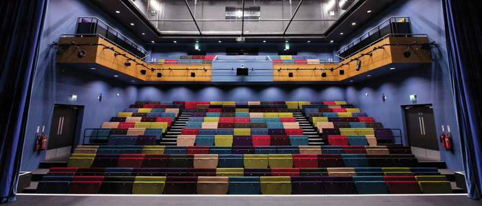 Lincoln Arts Centre stage and seating
