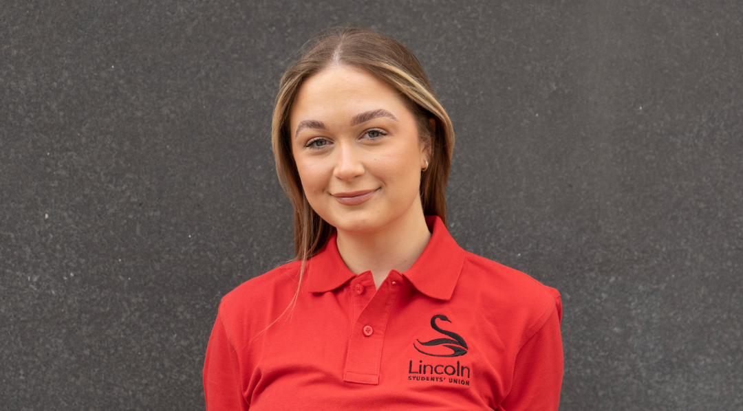 A headshot of Hannah, VP Activities at the Students' Union