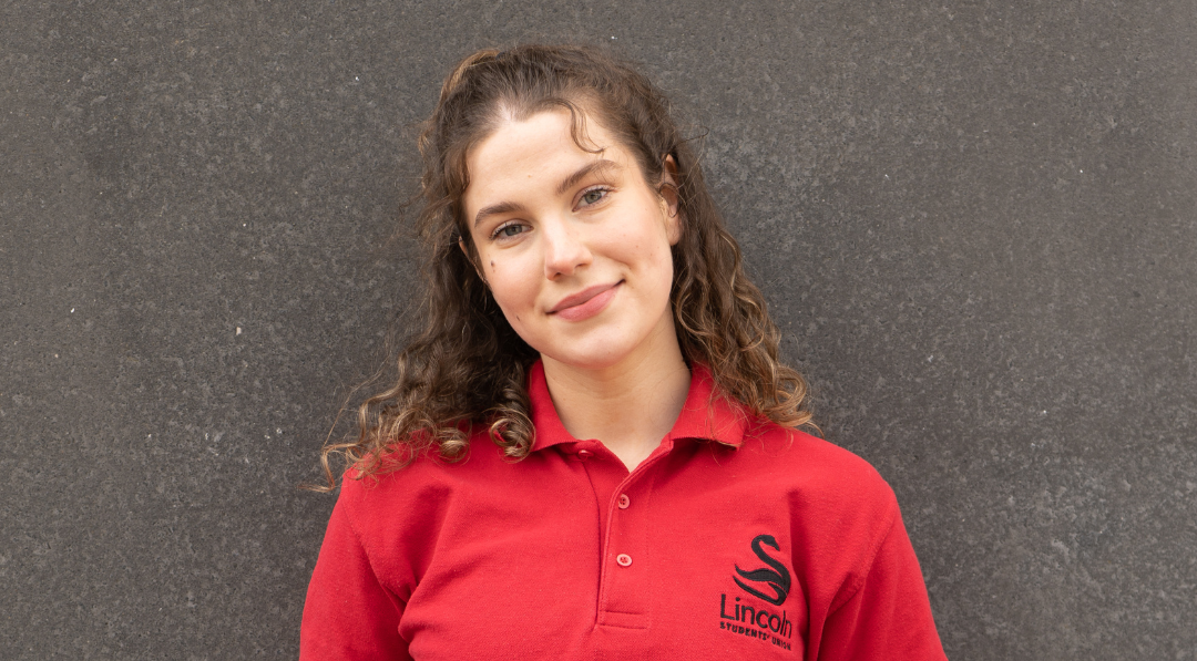A headshot of Zuzanna Sabb, VP Wellbeing & Community at the Students' Union