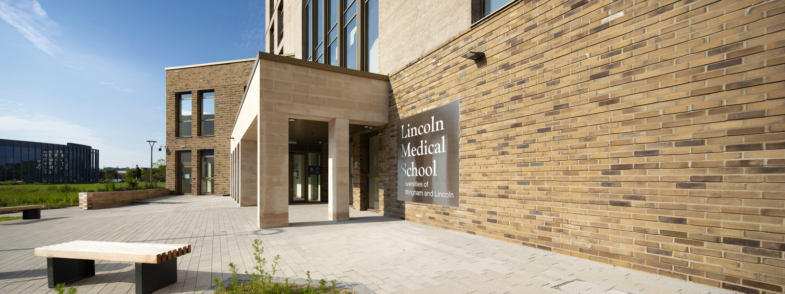 The entrance to Lincoln Medical School