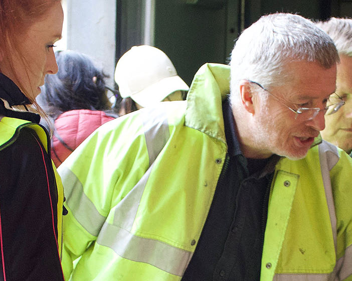 People in high-vis work wear