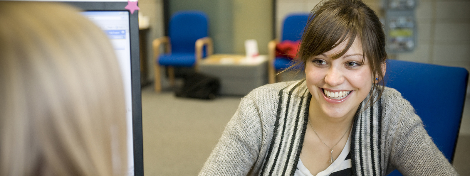 Smiling student