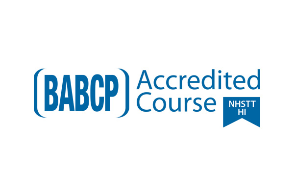 BABCP Accredited course logo