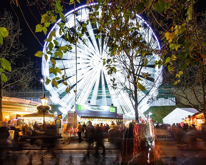 The big wheel at Lincoln Christmas Market