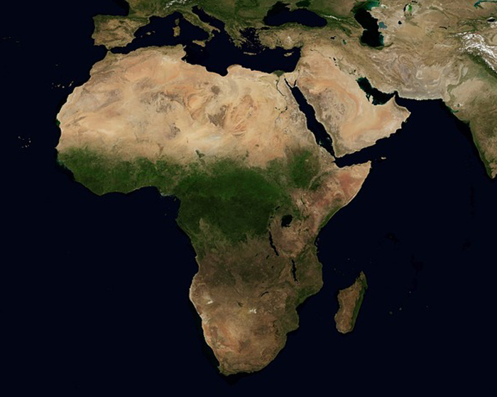 A map of Africa