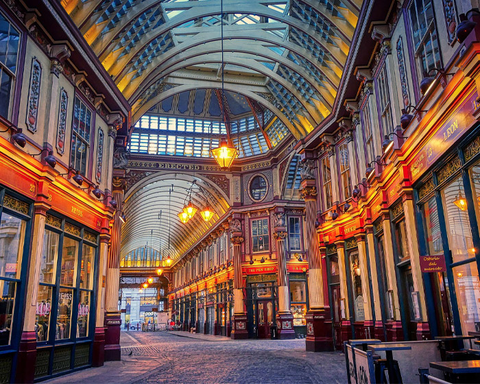 A victorian shopping arcade